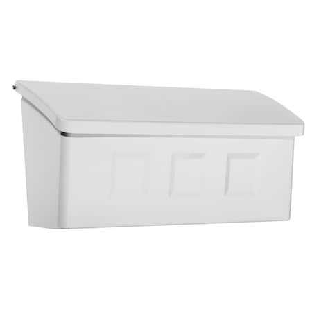 Swivel Wayland Galvanized Steel Wall-Mounted White Mailbox, 4.13 x 14.65 x 7.13 in. SW2513612